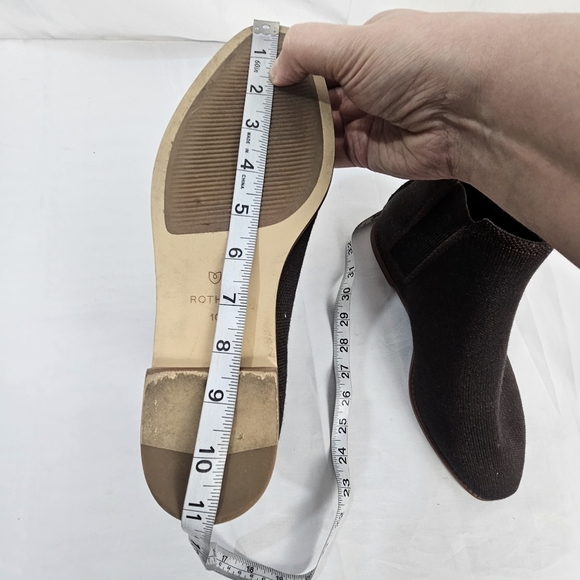 Rothy’s Merino Wool Ankle Boots | Coco Brown Size 10 Sustainable Comfort - Picture 13 of 16
